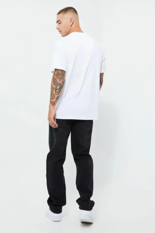 boohooMAN Relaxed Rigid Jeans | Going Out | Denim