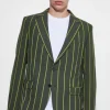 boohooMAN Relaxed Single Breasted Wide Stripe Suit Jacket | Suits & Tailoring | Suits & Tailoring