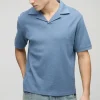 boohooMAN Revere Ribbed Polo | Going Out Polo Shirts