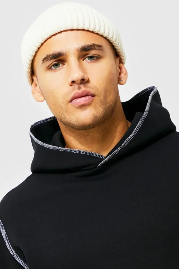 boohooMAN Ribbed Micro Beanie | Hats & Caps