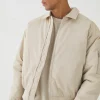 boohooMAN Satin Collared Bomber Jacket In | Man | Coats & Jackets