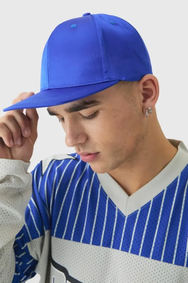 boohooMAN Satin Snapback In | Hats & Caps