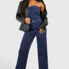 boohoo Seam Detail Bandeau Denim Jumpsuit | Women Shirts | Foundation