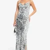 boohoo Sequin Cowl Neck Maxi Slip Dress | Women Shirts | Foundation