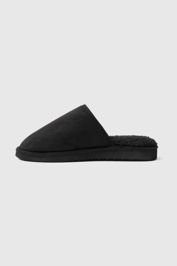 boohooMAN Sherpa Lined Slipper | Loungewear