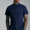 boohooMAN Short Sleeve Grandad Slim Fit Shirt | Shirts | Going Out Shirts