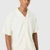 boohooMAN Short Sleeve Ribbed Boxy Shirt | Shirts | Going Out Shirts