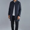 boohooMAN Single Breasted Poly Twill Mac Jacket | Going Out