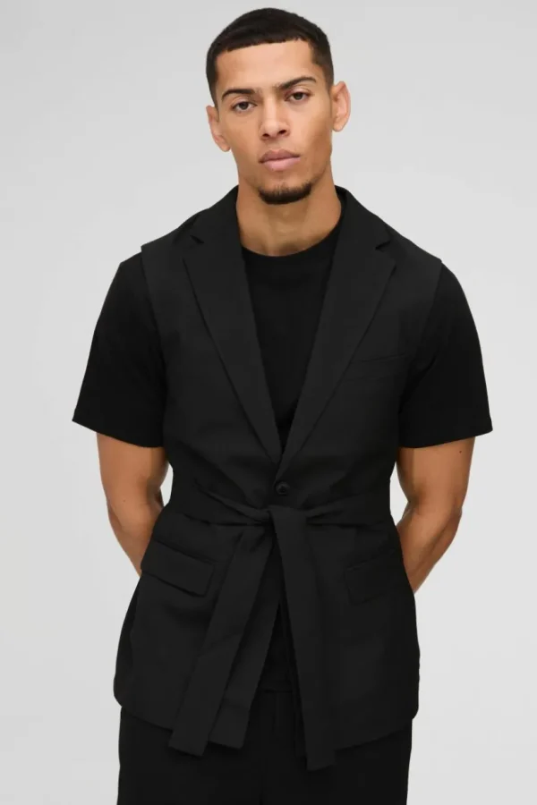 boohooMAN Single Breasted Sleeveless Suit Jacket | Suits & Tailoring | Suits & Tailoring