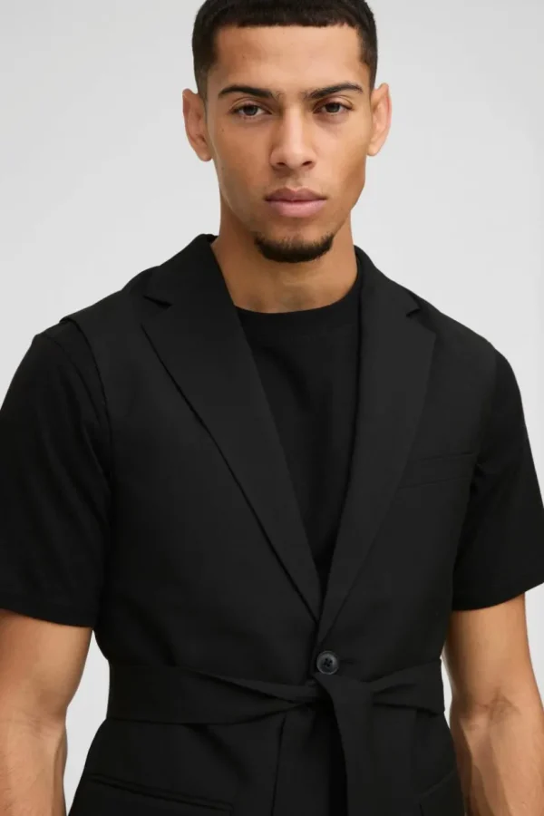 boohooMAN Single Breasted Sleeveless Suit Jacket | Suits & Tailoring | Suits & Tailoring