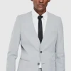 boohooMAN Skinny Fit Collarless Single Breasted Blazer | Suits & Tailoring | Suits & Tailoring