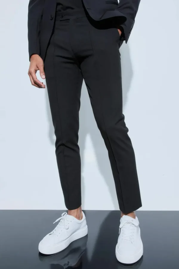 boohoo Skinny Fit Collarless Suit | Sets & Coords | Suits Trousers