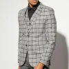 boohooMAN Skinny Single Breasted Check Suit Jacket | Suits & Tailoring | Suits & Tailoring