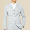 boohooMAN Skinny Single Breasted Pinstripe Suit Jacket | Suits & Tailoring | Suits & Tailoring