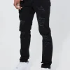 boohooMAN Skinny Stretch All Over Rip Jeans | Going Out