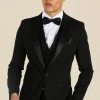 boohooMAN Skinny Tuxedo Single Breasted Suit Jacket | Suits & Tailoring | Suits & Tailoring