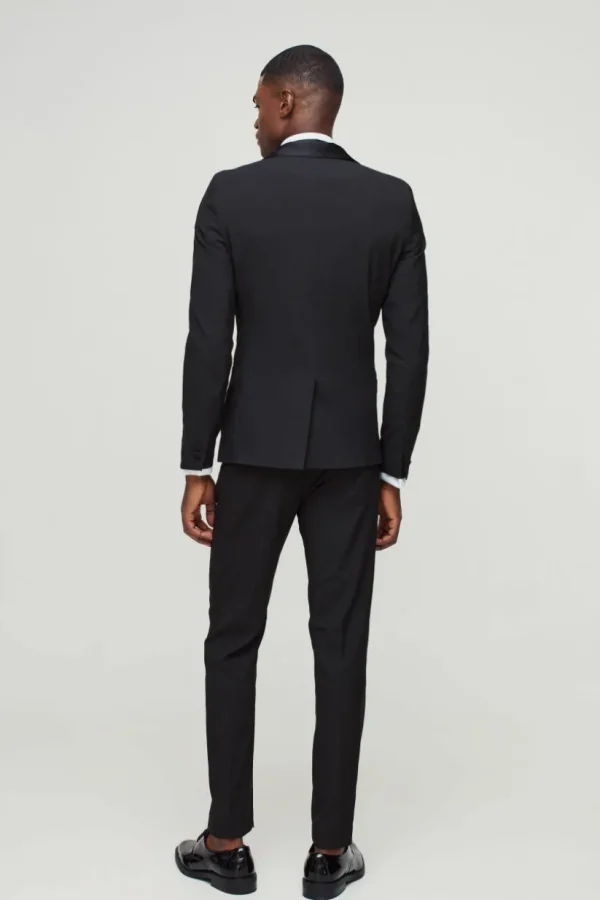 boohooMAN Skinny Tuxedo Single Breasted Suit Jacket | Suit Blazers | Going Out