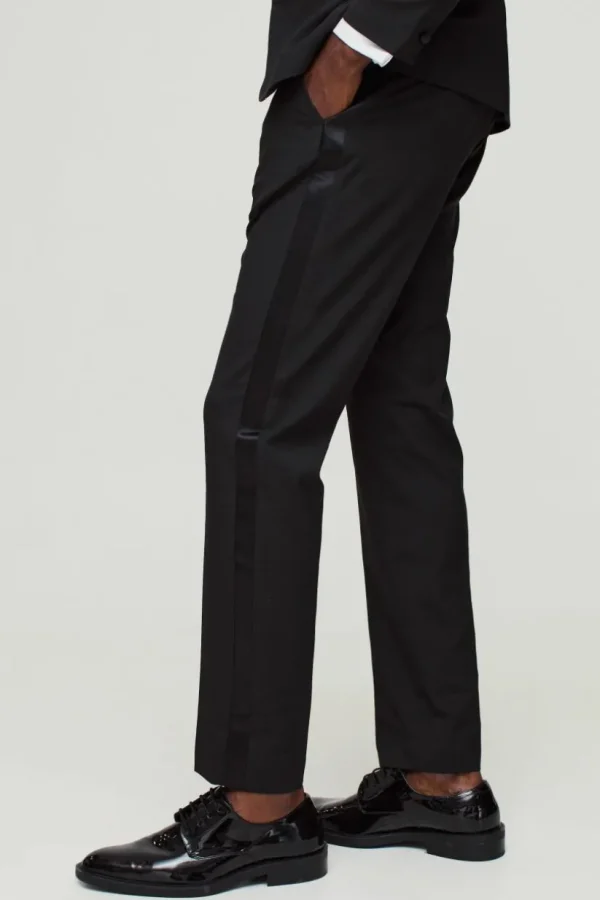 boohoo Skinny Tuxedo Three Piece Suit | Suits & Tailoring | Suits & Tailoring