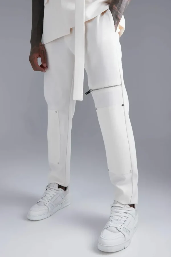 boohooMAN Skinny Zip Suit Trouser | Suits & Tailoring | Suits & Tailoring