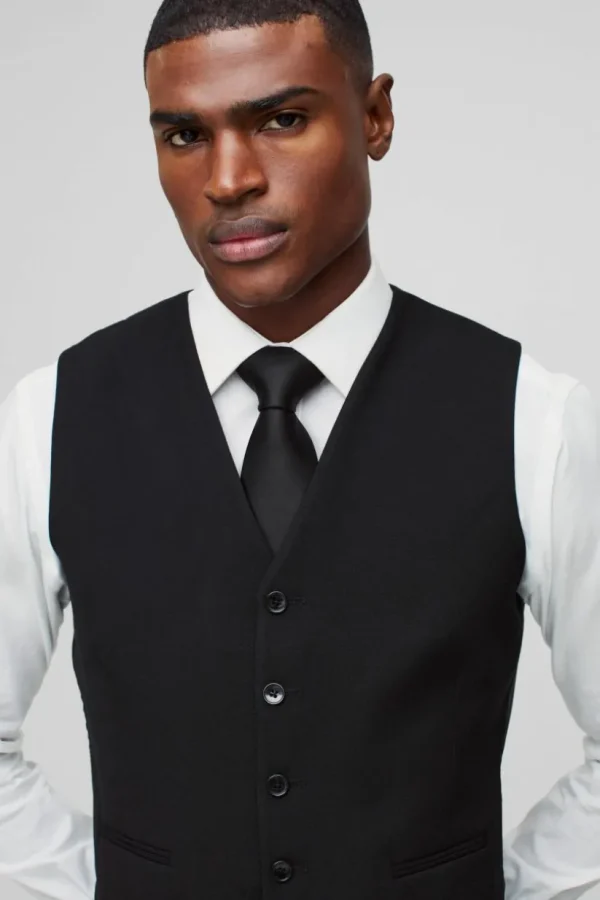 boohooMAN Slim Waistcoat | Suits & Tailoring | Suits & Tailoring