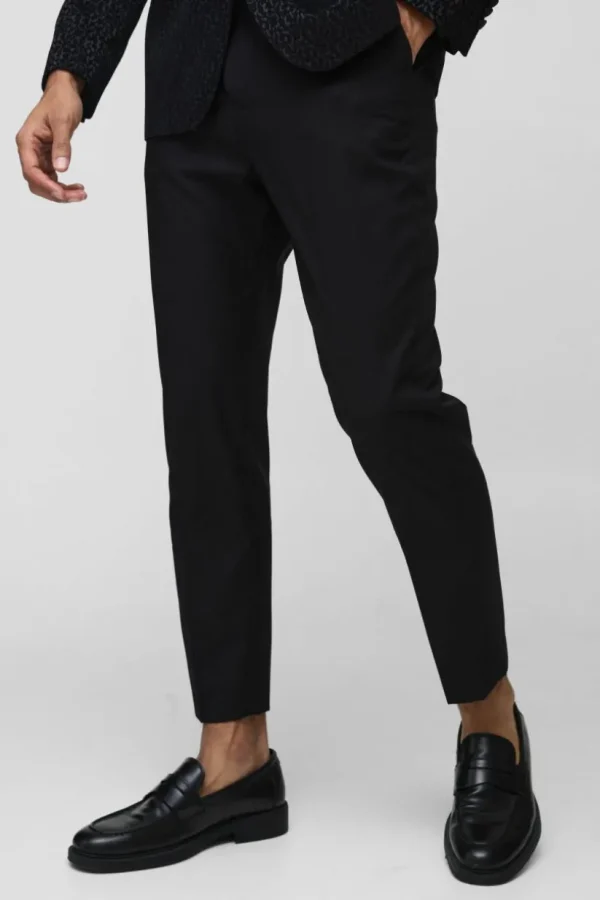 boohoo Slim Fit Flock Velour Blazer & Trouser | Sets & Coords