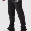 boohooMAN Slim Fit Ltd Edition Super Stacked Jogger | Joggers