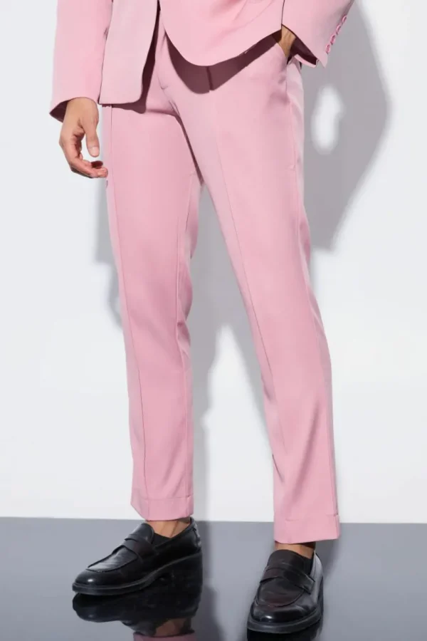 boohoo Slim Fit Pink Suit | Sets & Coords