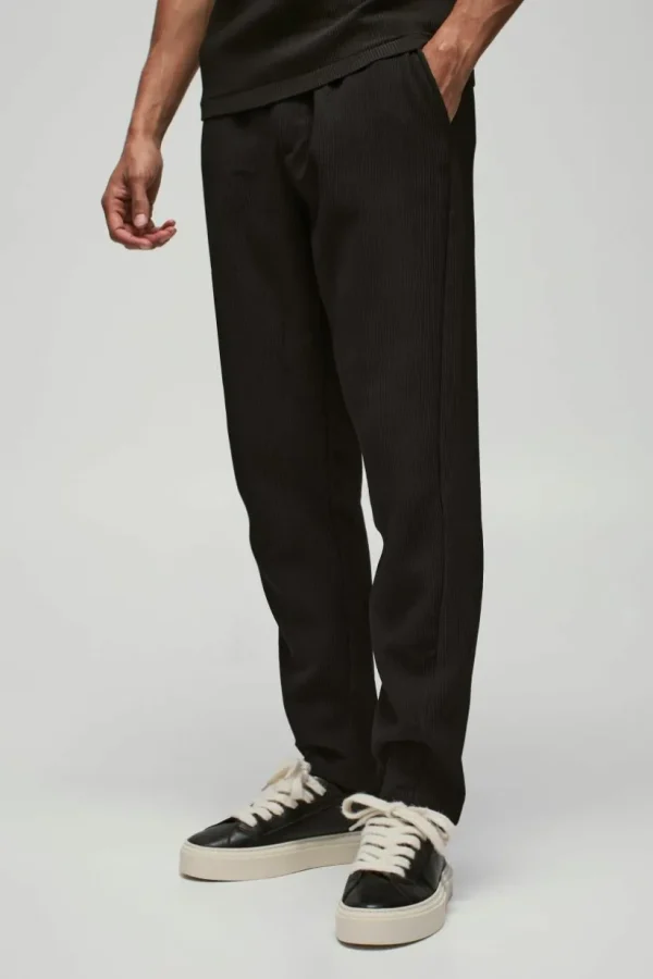 boohooMAN Slim Fit Pleated Trousers | Going Out | Trousers