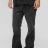 boohooMAN Slim Flared Bandana Laser Print Jeans | Denim | Going Out Denim