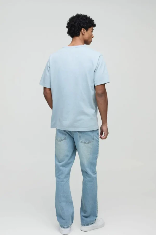 boohooMAN Slim Rigid Flare Jean In | Basics - Elevated | Denim