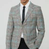 boohooMAN Slim Single Breasted Check Suit Jacket | Suits & Tailoring | Suits & Tailoring