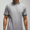 boohooMAN Slim Tipped Pique Polo | Going Out Polo Shirts