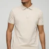 boohooMAN Slim Zip Neck Polo | Going Out Polo Shirts | Going Out