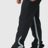 boohooMAN Stacked Fit Gusset Jogger | Joggers