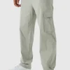 boohooMAN Straight Leg Elasticated Waist Bengaline Cargo Trouser | Trousers | Cargo Trousers