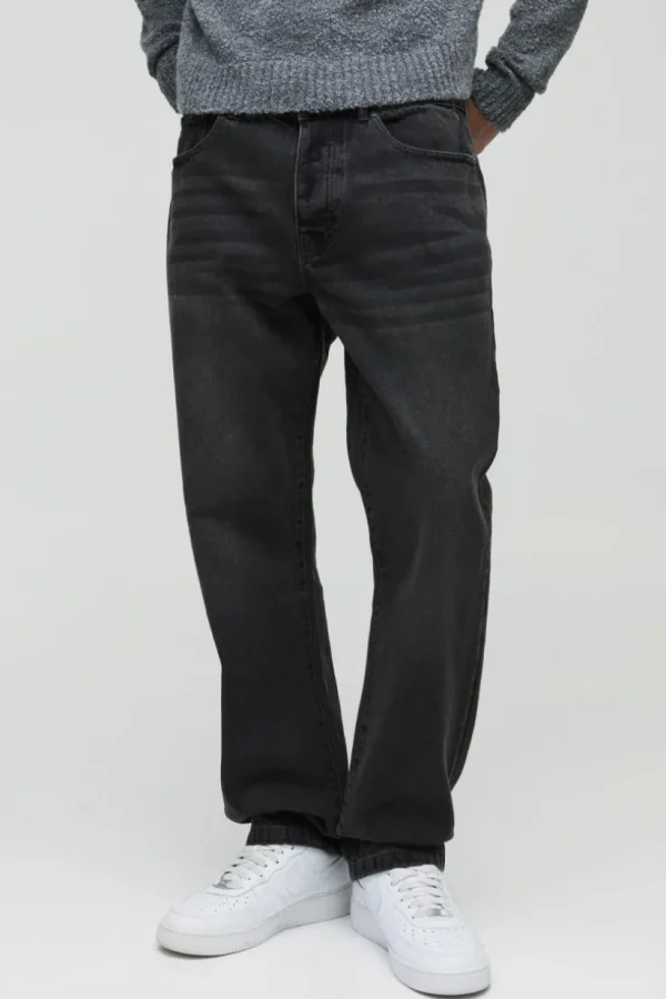 boohooMAN Straight Rigid Jean | Going Out | Trousers