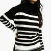 boohoo Stripe Roll Neck Jumper | Women Shirts | Foundation