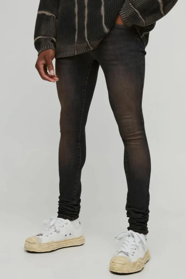 boohooMAN Super Skinny Stacked Jeans | Jeans