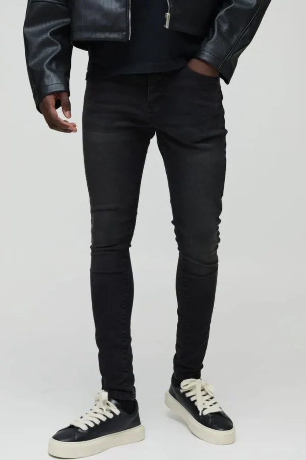 boohooMAN Super Skinny Stretch Jean | Going Out | Basics - Elevated