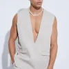 boohooMAN Tailored Pull Over Waistcoat | Suits & Tailoring | Suits & Tailoring