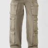 boohooMAN Tall Baggy Fit Washed Multi Pocket Cargo Jeans | Jeans