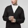 boohooMAN Tall Basic Regular Fit Cardigan in | Knitwear | Going Out Knitwear