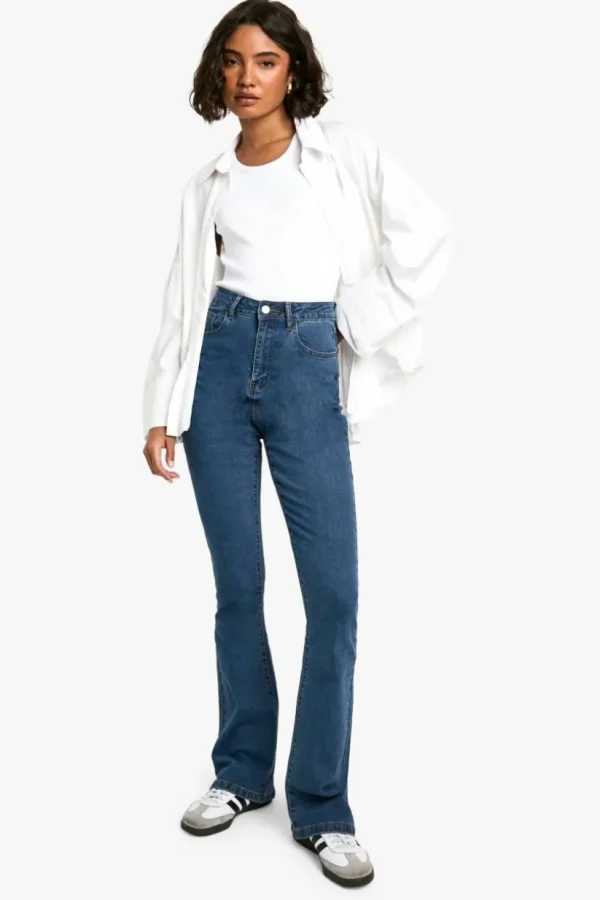 boohoo Tall Basics Flared Jeans | Women Shirts | Foundation