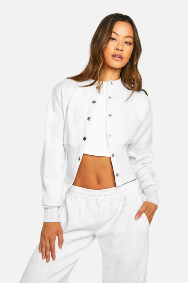 boohoo Tall Button Through Tracksuit | Women Shirts | Foundation