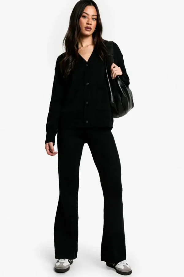 boohoo Tall Cardigan And Flare Trouser Co Ord | Women Shirts | Foundation