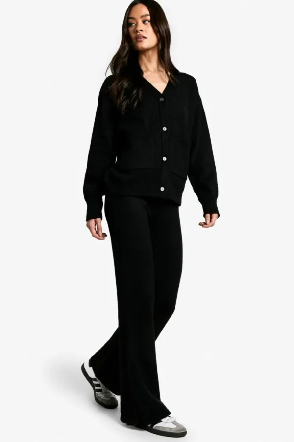 boohoo Tall Cardigan And Flare Trouser Co Ord | Women Shirts | Foundation