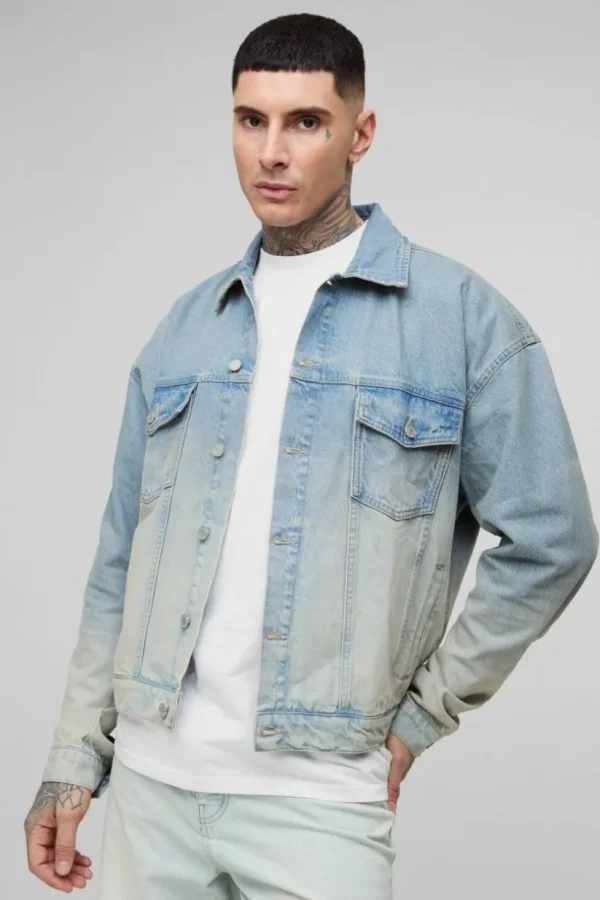 boohooMAN Tall Classic Oversized Denim Jacket | Man | Coats & Jackets