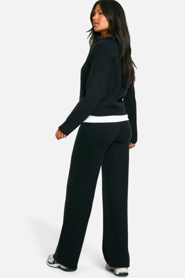 boohoo Tall Collared V Neck Jumper And Trouser Co Ord | Women Shirts | Foundation