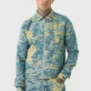 boohooMAN Tall Denim Fabric Interest Harrington Jacket | Man | Coats & Jackets