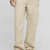 boohooMAN Tall Drawcord Relaxed Fit Chino | Trousers